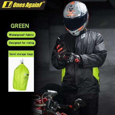 OnesAgain SJ08 Raincoat Black Green